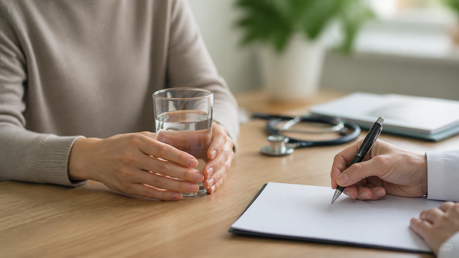Échange avec un professionnel de santé autour de l’hydratation